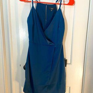Asymmetrical Teal Cocktail Dress Size Small